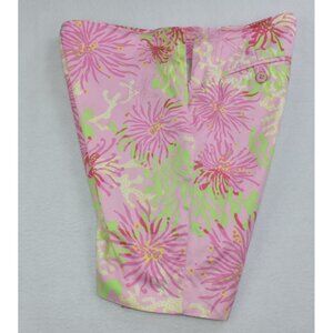 Lilly Pulitzer Resort Fit Women's Bermuda Size 6 Pink Starfish Shorts -Flaws-
